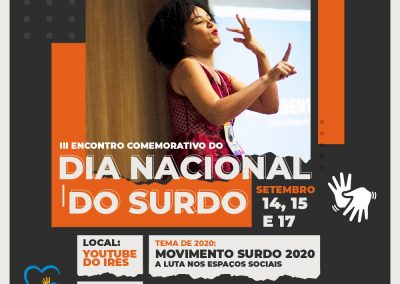 Terceira edição do Encontro Comemorativo do Dia Nacional do Surdo aborta luta da comunidade surda nos espaços sociais
